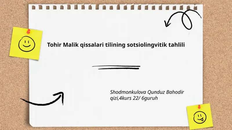 Tohir Malik qissalari tilining sotsiolingvitik tahlili 1