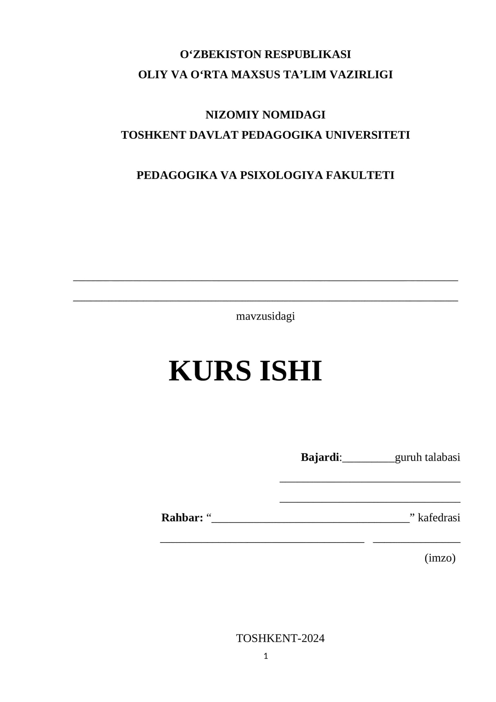 IJTIMOIY PSIXOLOGIYADA SHAXS MUAMMOSI VA MEN  KURS ISHI 1