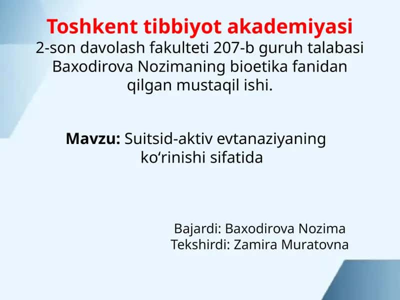 Suitsid-aktiv evtanaziya 1