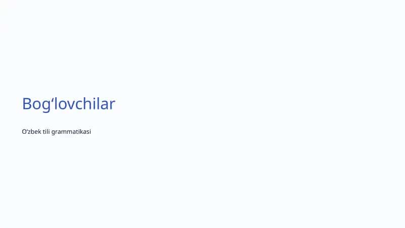 Oʻzbek tili grammatikasi 1