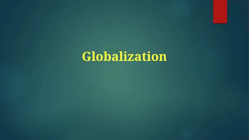 Globalization 1