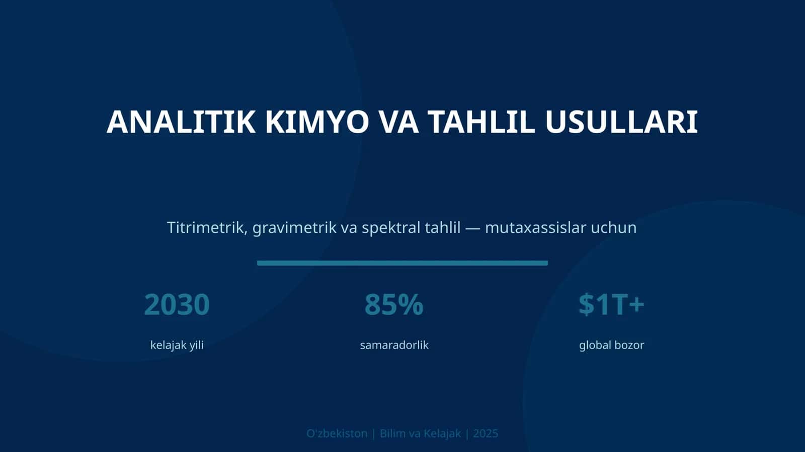 ANALITIK KIMYO VA TAHLIL USULLARI 1