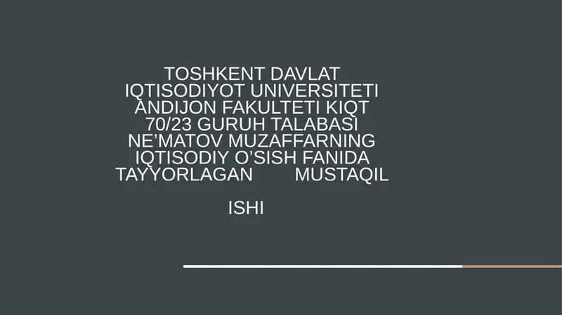 Ispaniya va uning iqtisodiy rivojlanishi 1