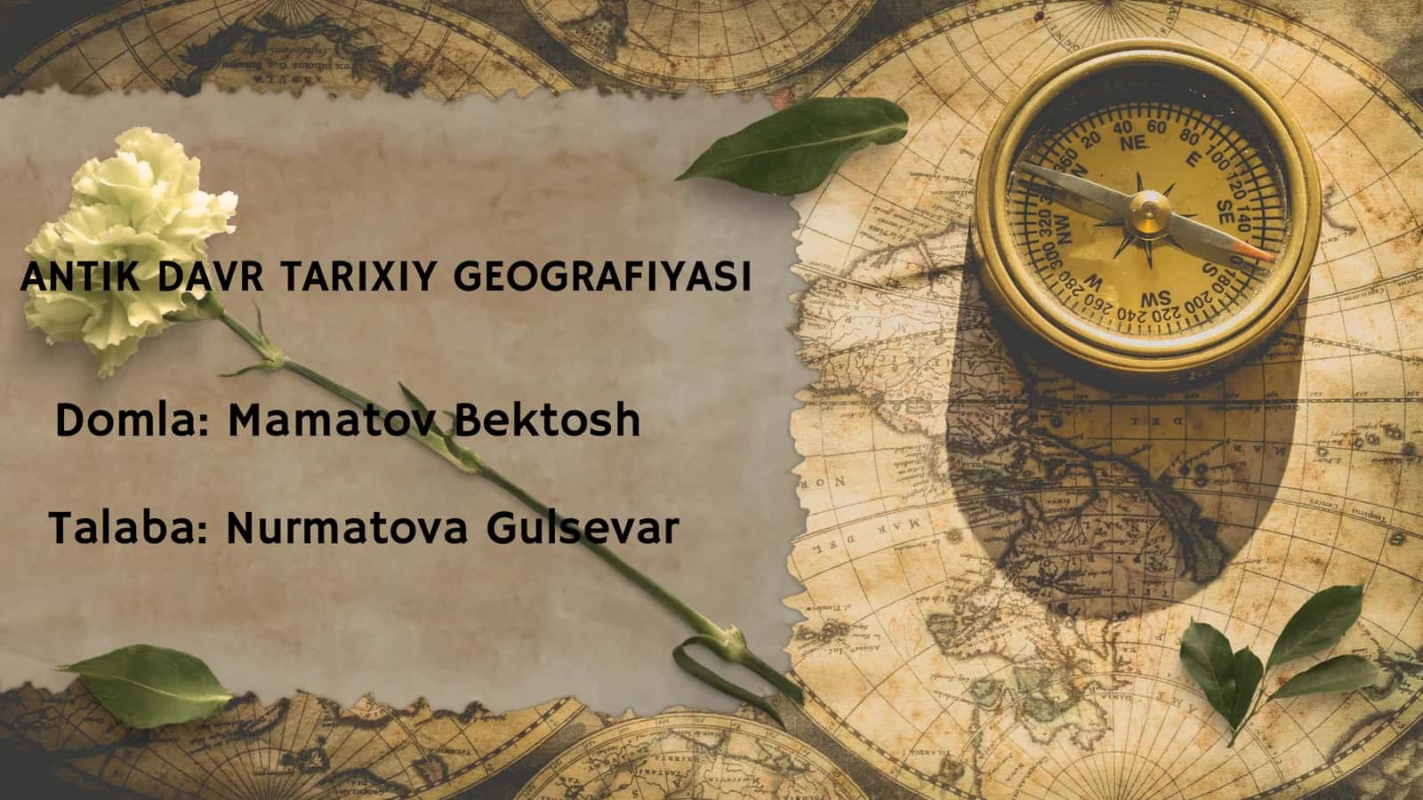 ANTIK DAVR TARIXIY GEOGRAFIYASI/ fan tarixiy geografiya/ 1
