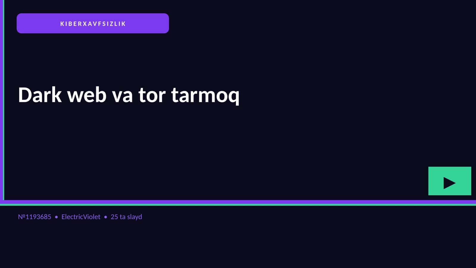Dark web va tor tarmoq 1