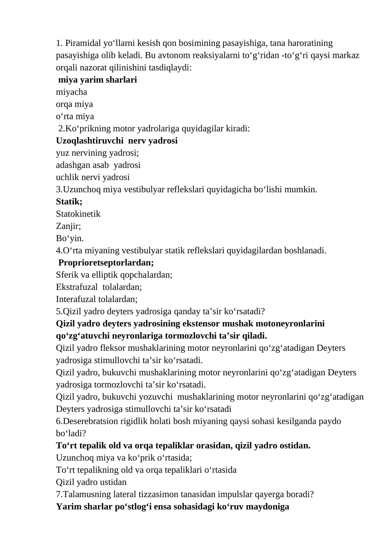 Qizil yadro deyters yadrosiga ta'sir 1