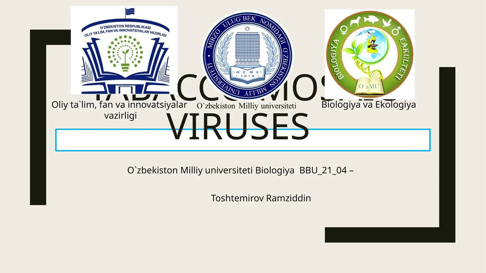 Tamaki mozaika virusi 1