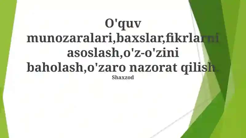 Bahs va Munozara San'ati