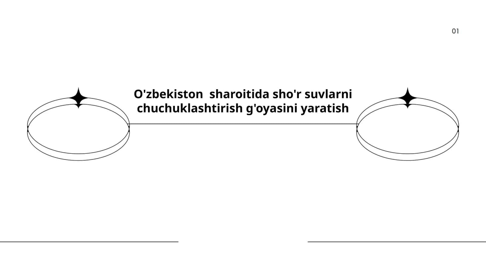 Sho'r suvlarni chuchuklashtirish g'oyasi 1