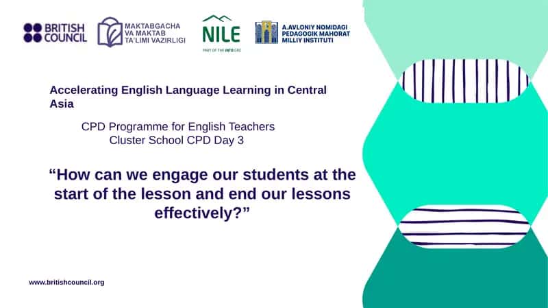 CPD Programme for English TeachersCluster School CPD Day 3 1
