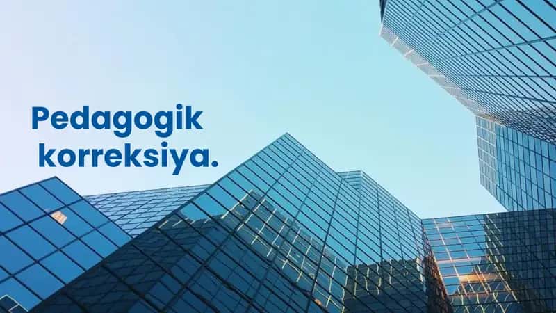 Pedagogik korreksiya 1