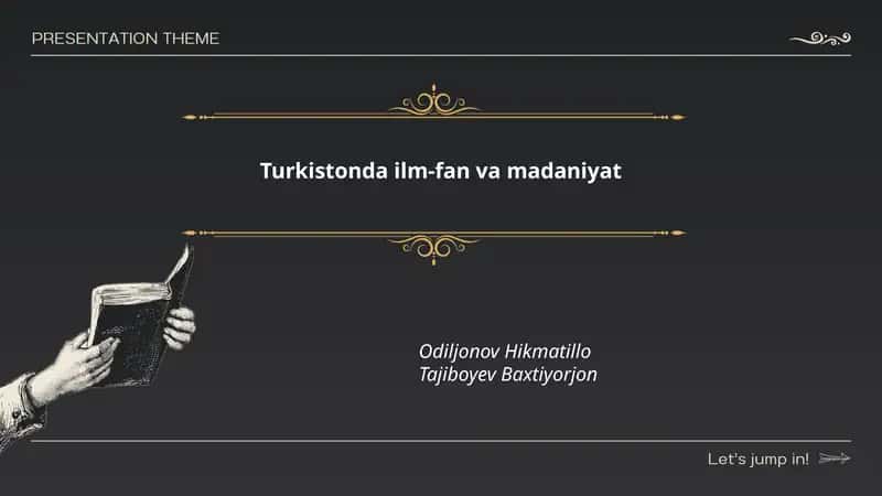 Turkistonda ilm-fan va madaniyat 1