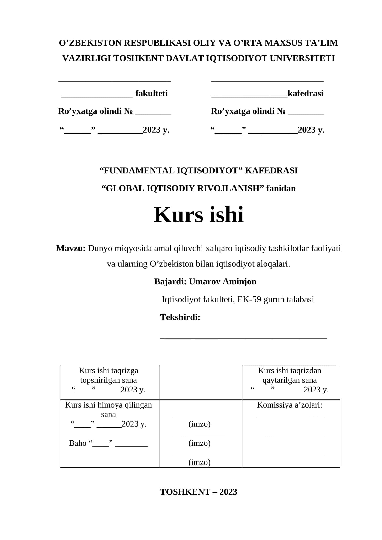 FUNDAMENTAL IQTISODIYOT 1