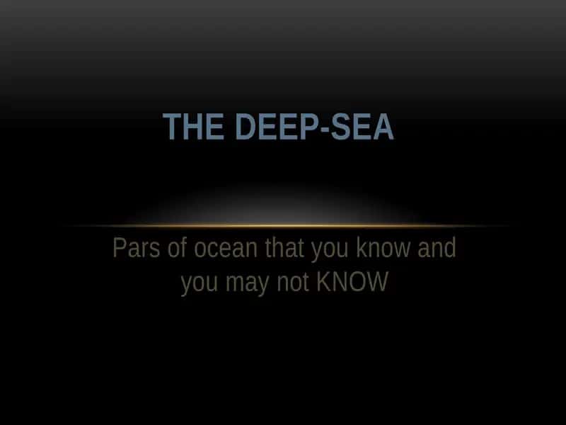 Zones of ocean 1