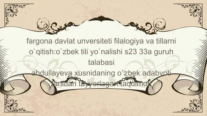Shoir Yusuf Amiriyning "Daxnoma" asari 1