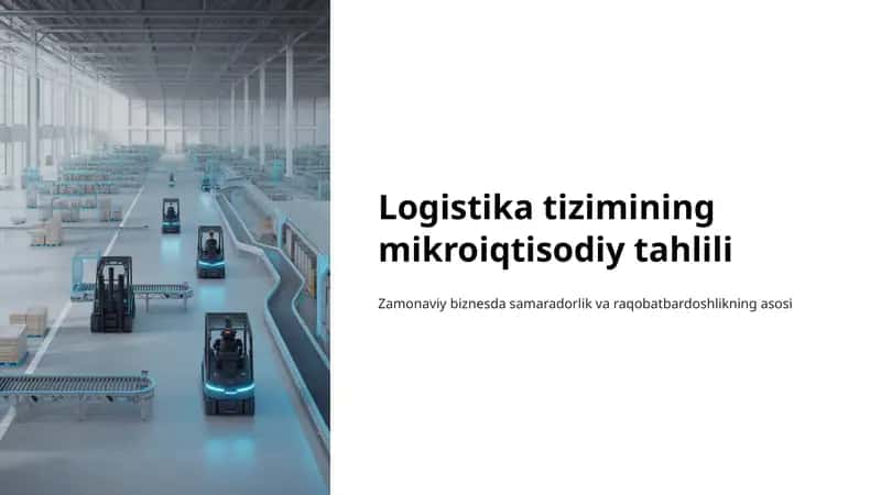 Logistika tizimining mikroiqtisodiy tahlili 1