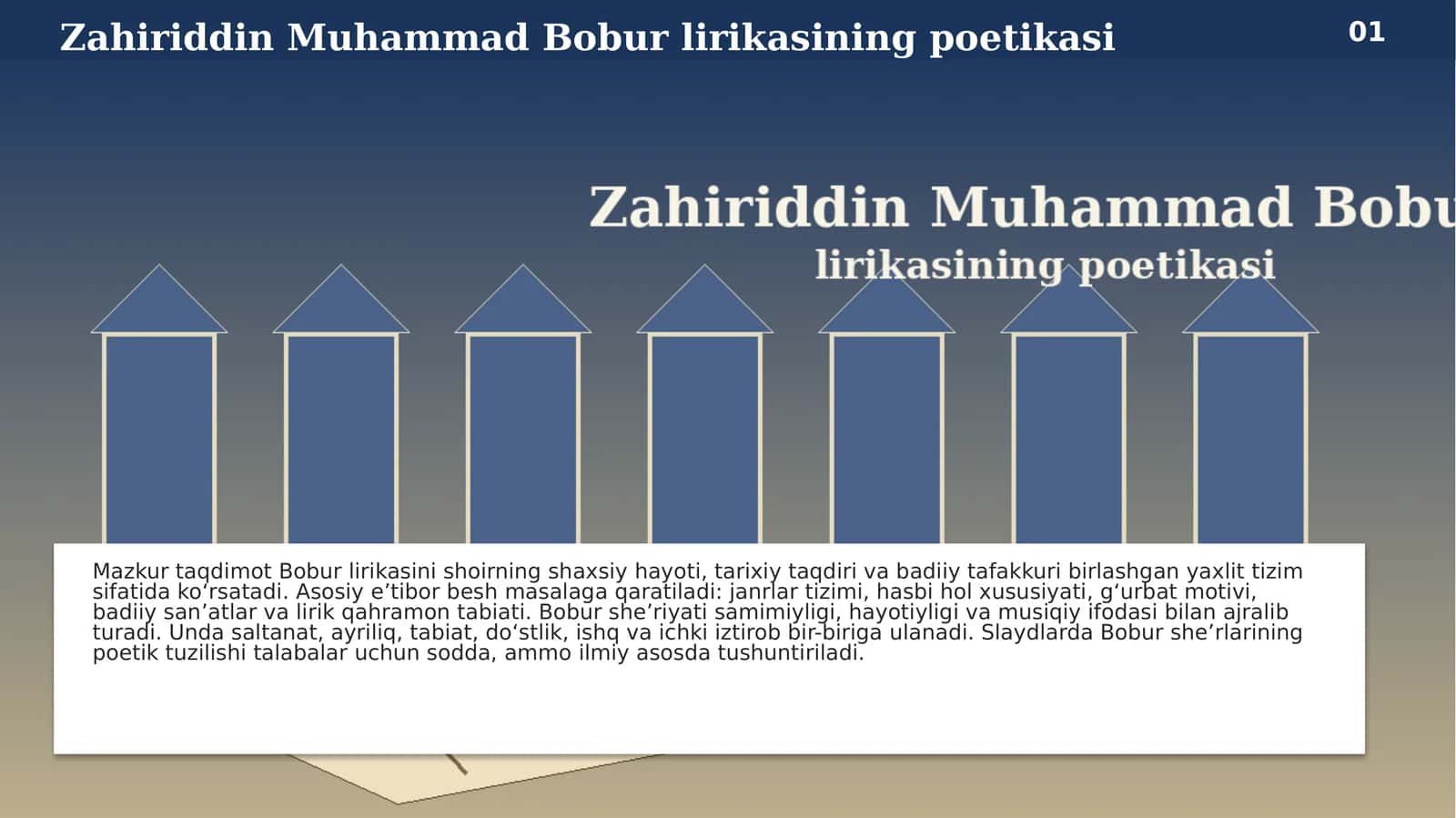 Bobur lirikasining poetikasi 1