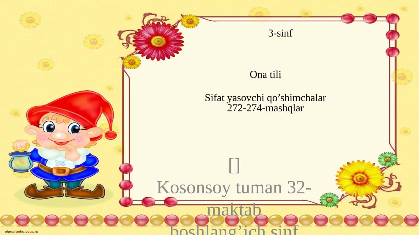 Sifat yasovchi qo’shimchalar 1