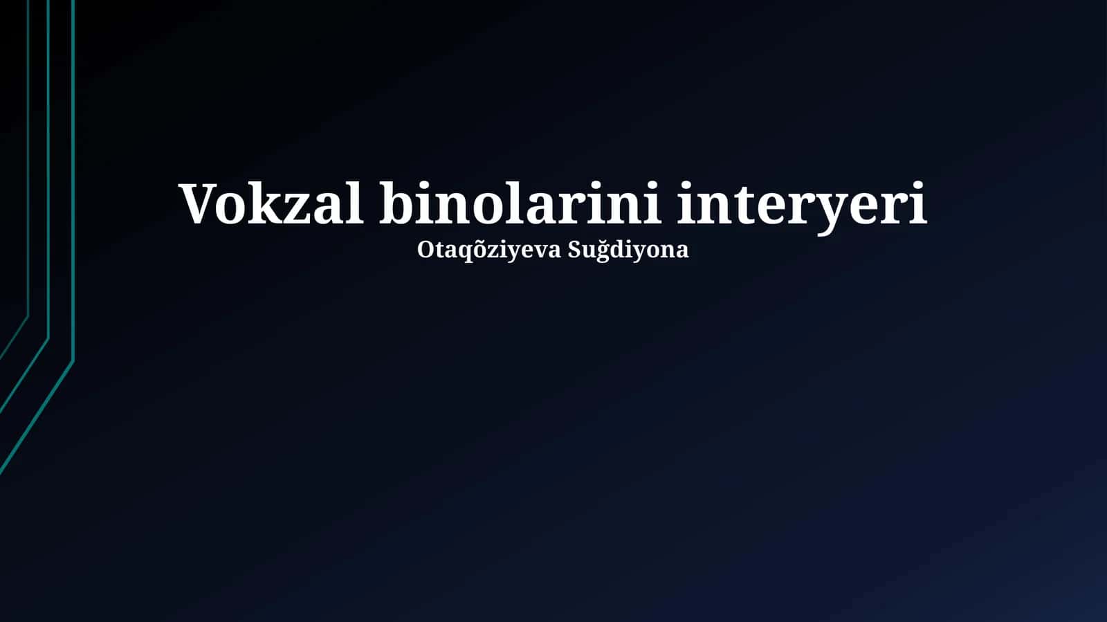 Vokzal binolarini interyeri 1