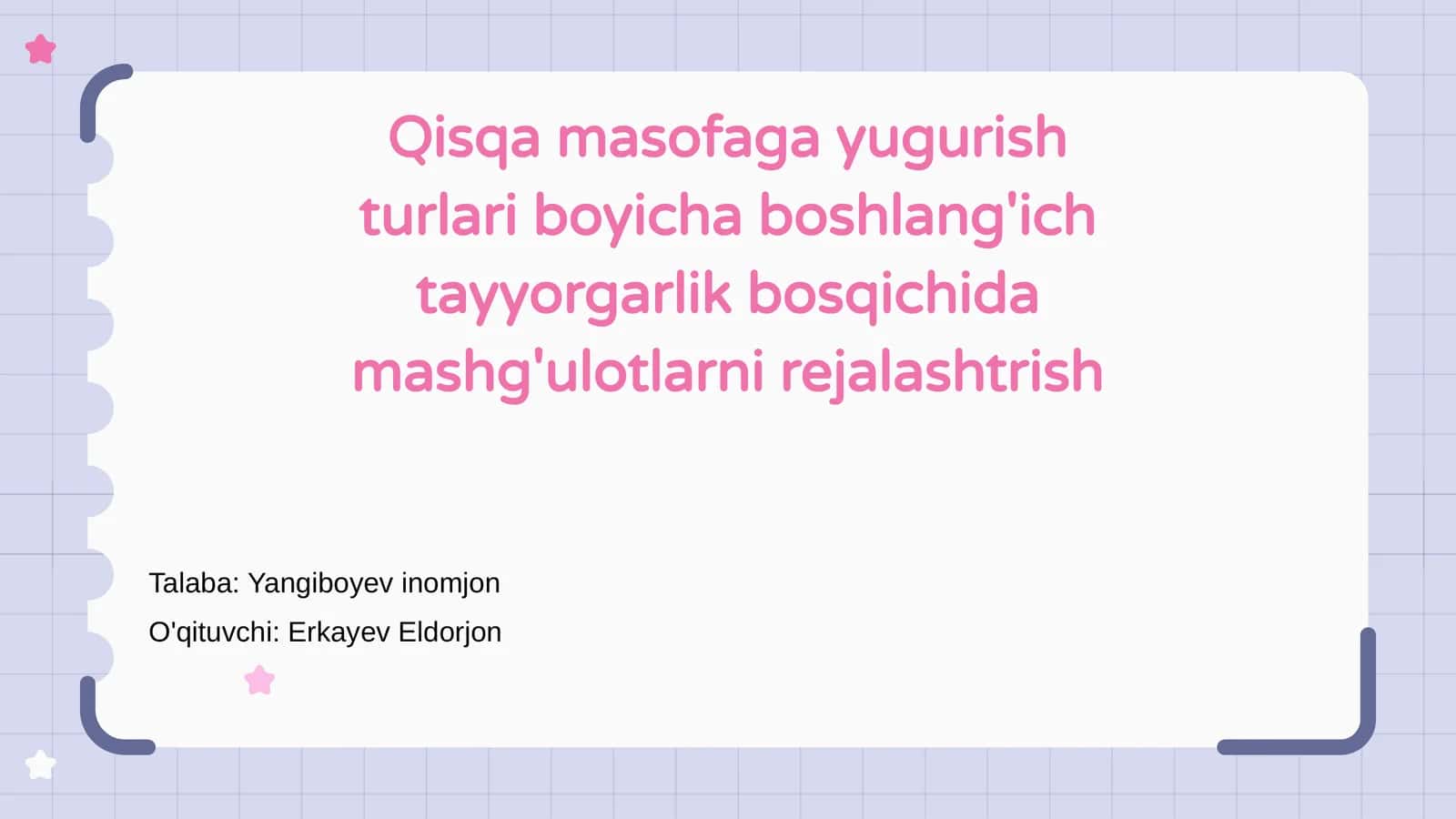 Qisqa masofaga yugurish turlari 1