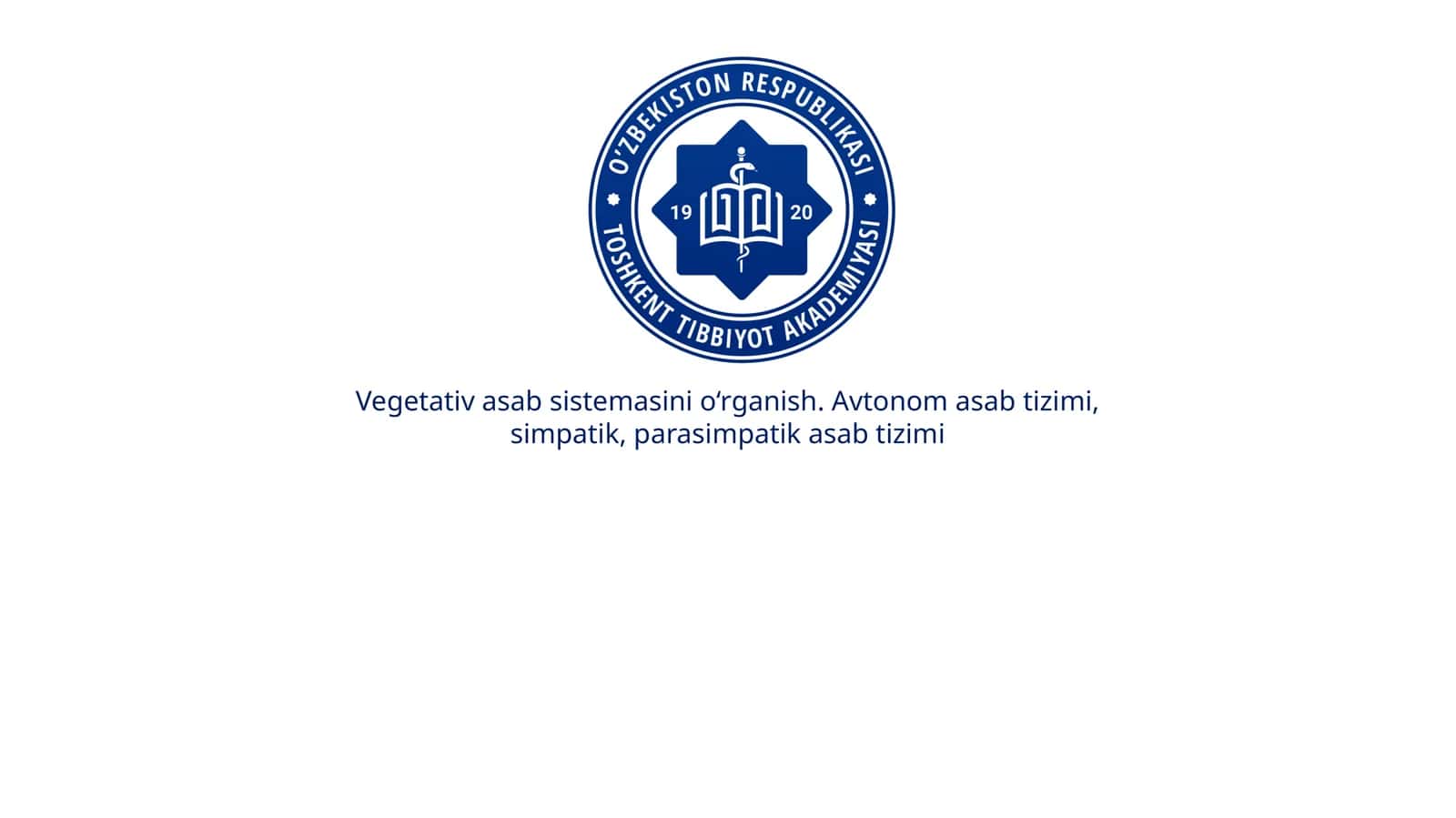 AVTONOM NERV TIZIMI MEDIATORLARI 1