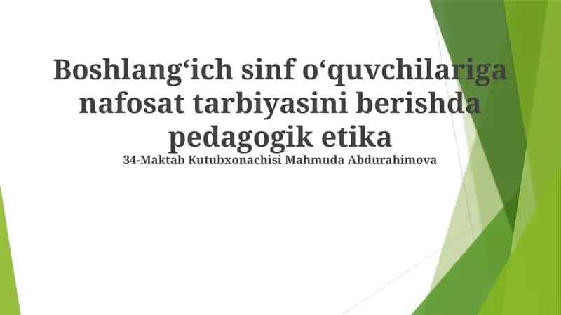 Nafosat Tarbiyasi 1