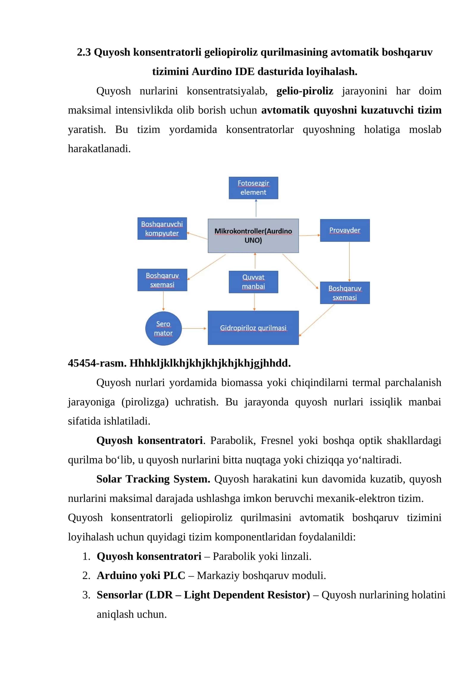 Quyosh konsentratorli geliopiroliz qurilmasi 1