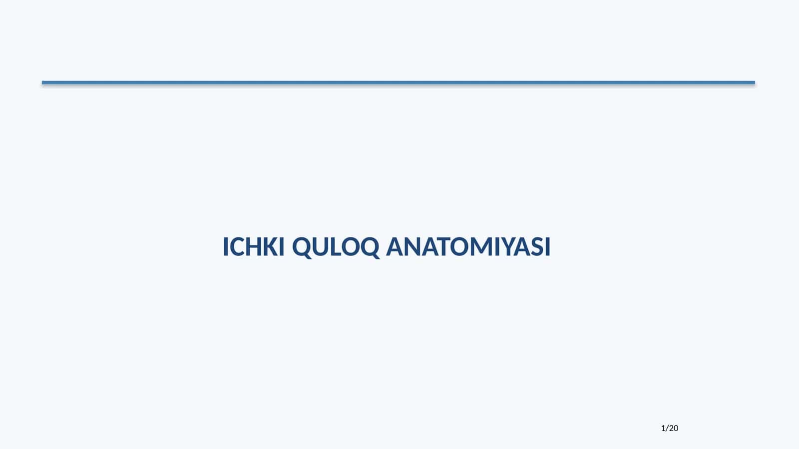 ICHKI QULOQ ANATOMIYASI 1