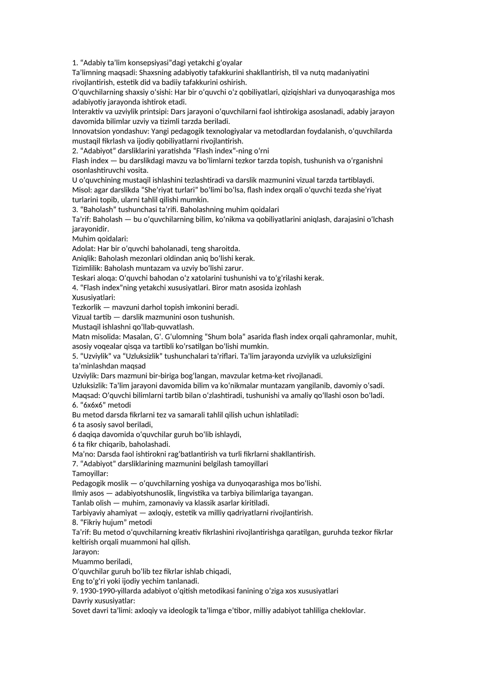 Adabiyot 1