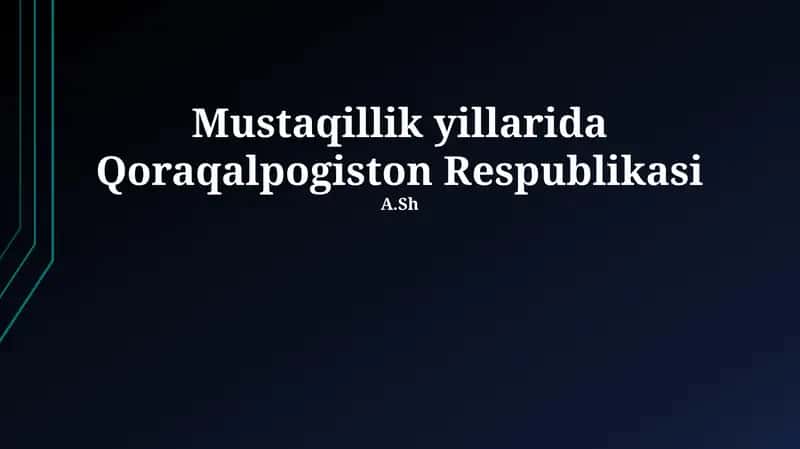 Qoraqalpogʻiston Respublikasi 1