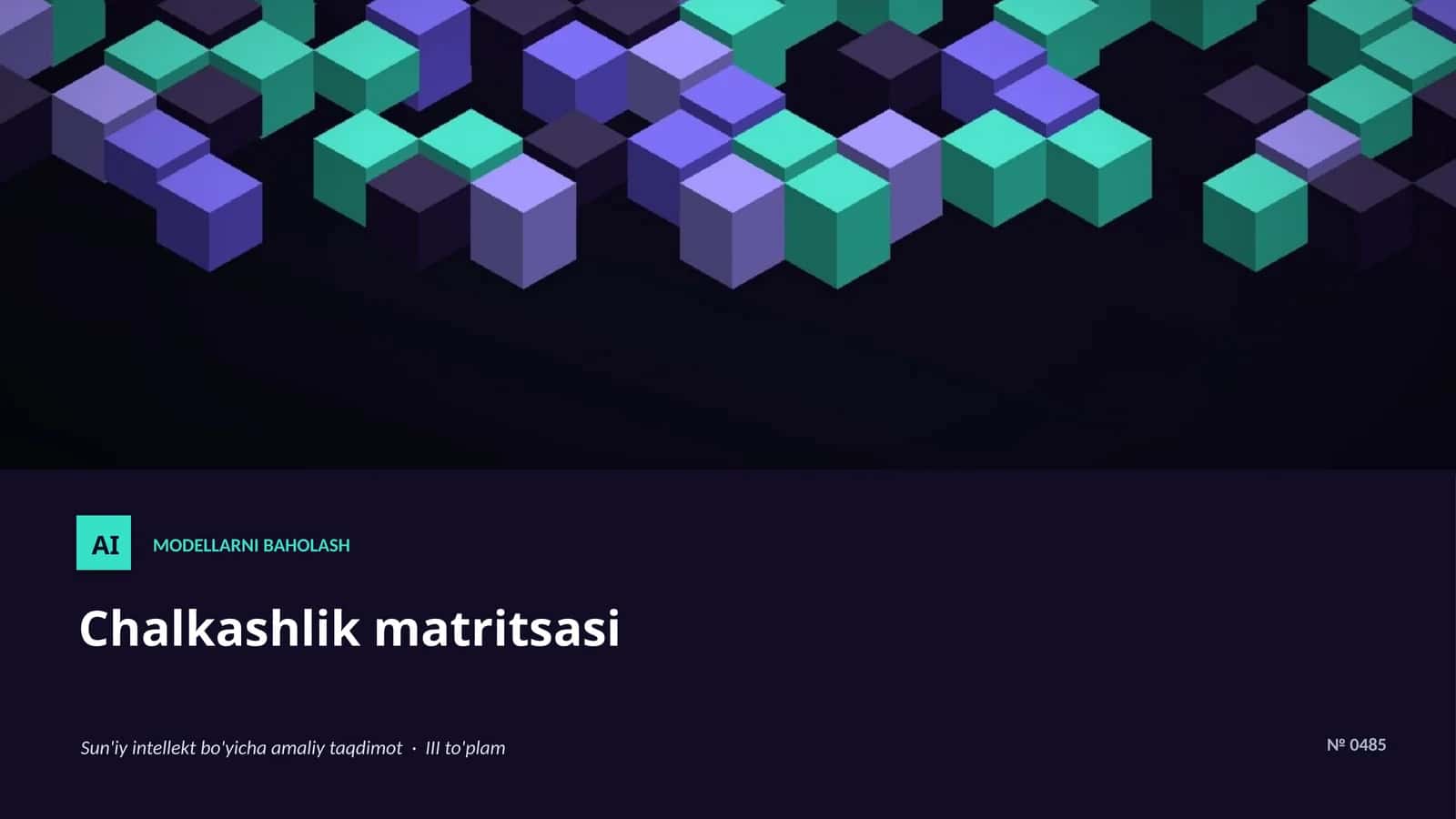 Chalkashlik matritsasi 1