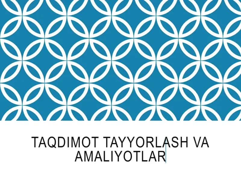 Taqdimotlar/Tibbiyot 1