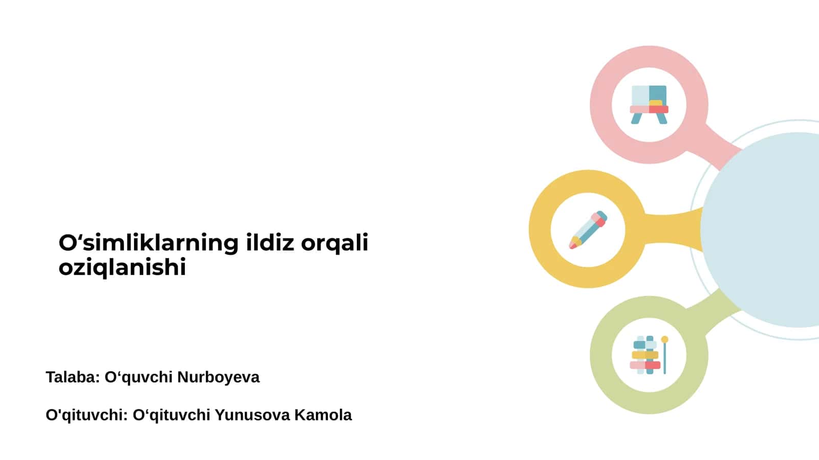 Oʻsimliklarning ildiz orqali oziqlanishi 1