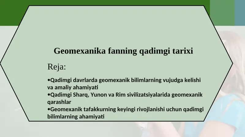 Geomexanika fanning qadimgi tarixi 1