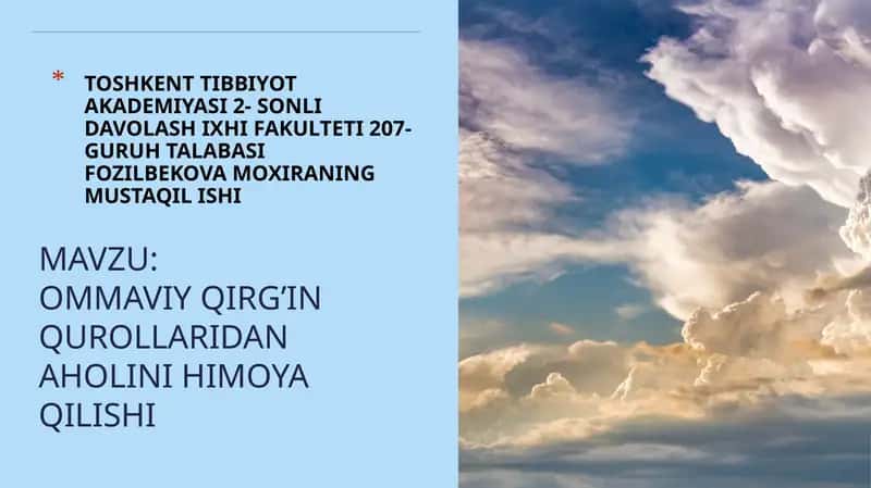 Ommaviy Qirg’in Qurollaridan Aholini Himoya Qilishi 1