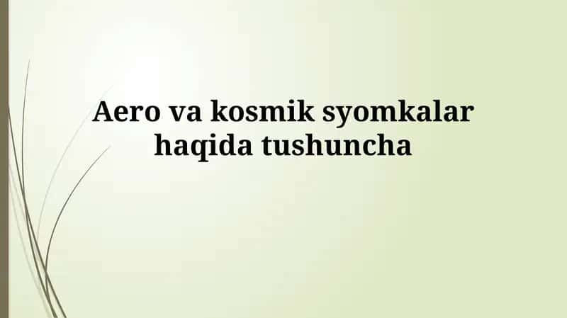 Suratga olish texnologiyalari 1
