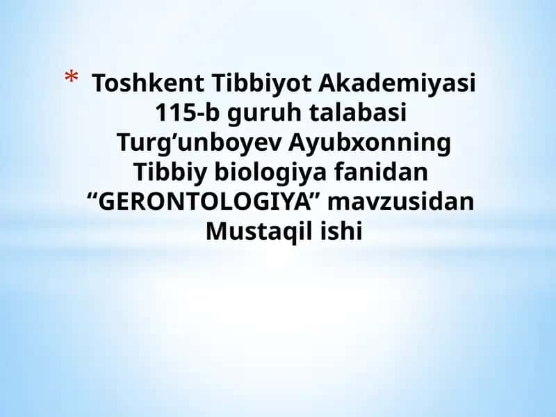 GERONTOLOGIYA 1