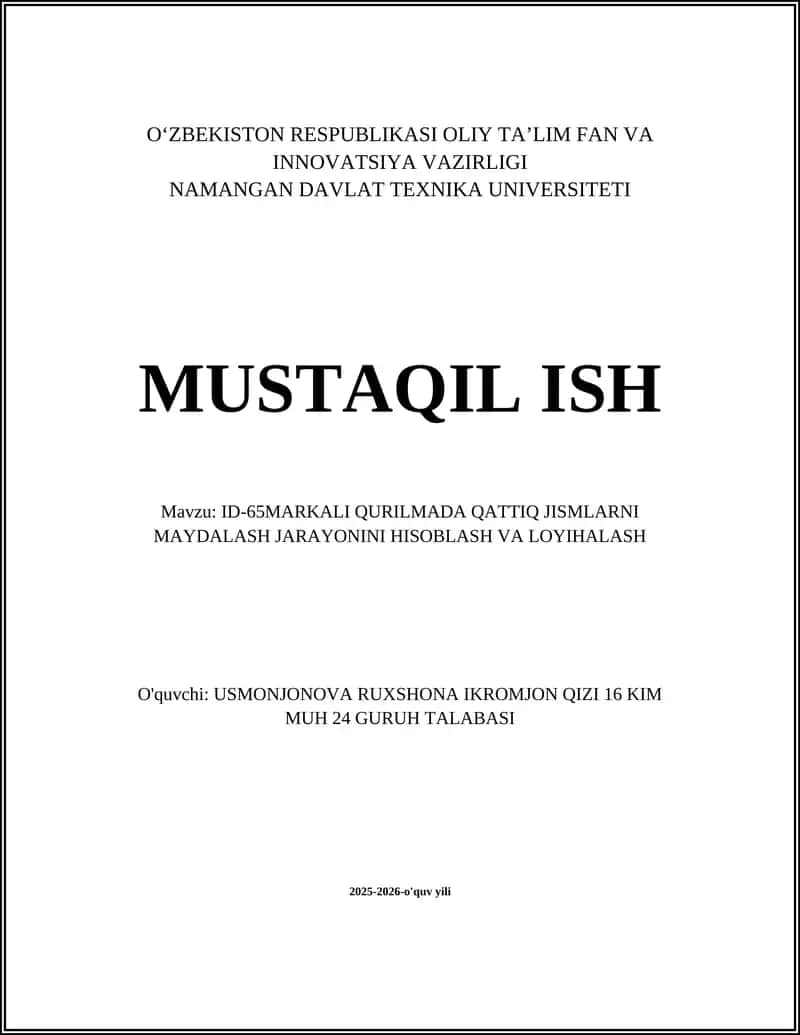 ID-65 markali Qurilma 1