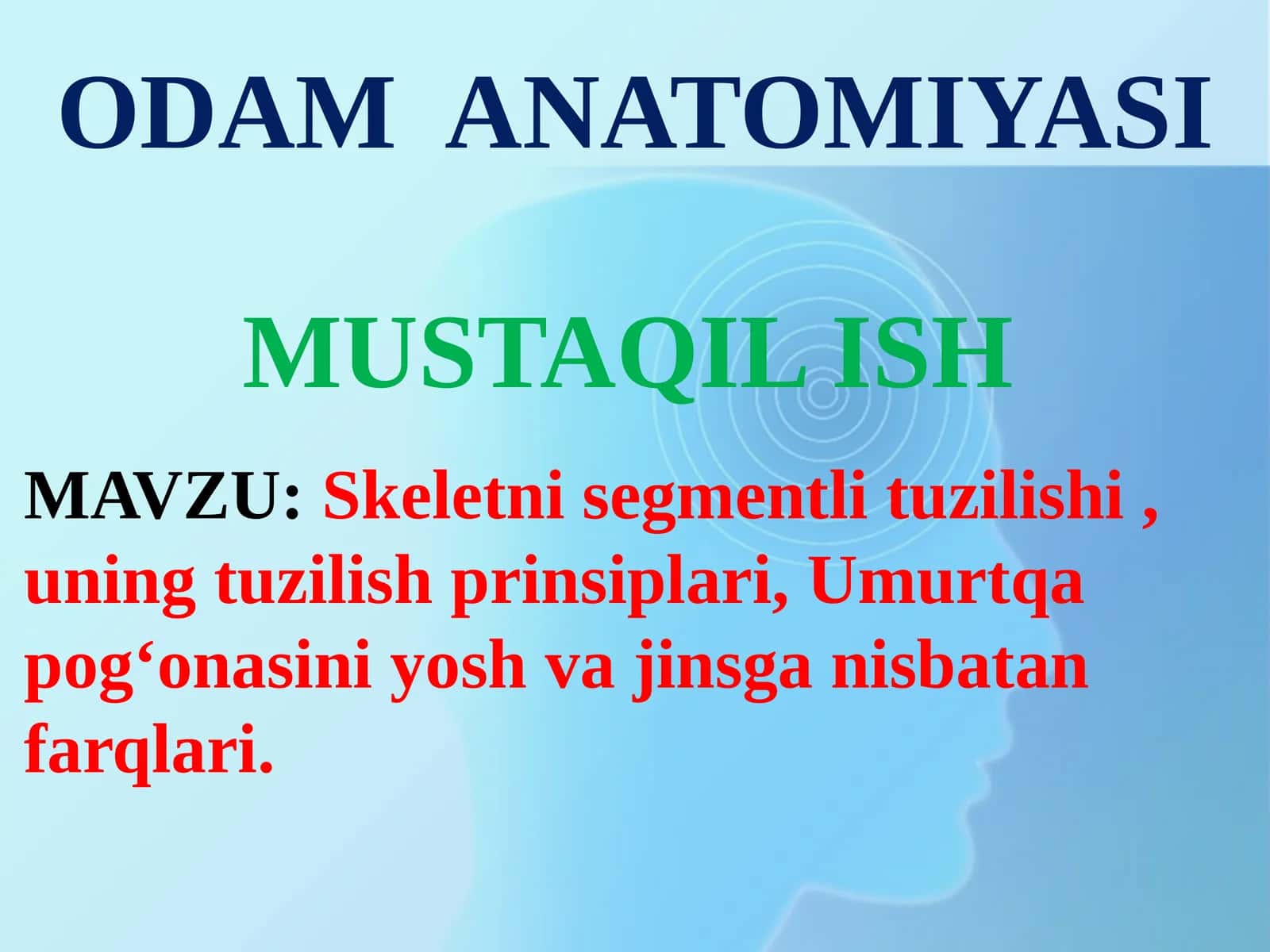 ODAM ANATOMIYASI 1