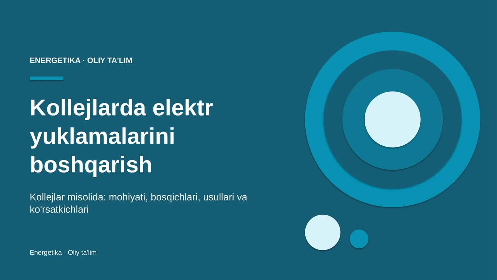 Kollejlarda elektr yuklamalarini boshqarish 1