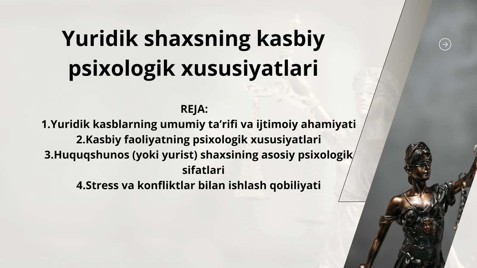 Yuridik shaxsning kasbiy psixologik xususiyatlari 1
