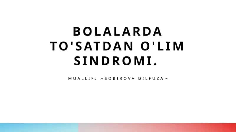 Bolalardato'satdano'limsindromi 1