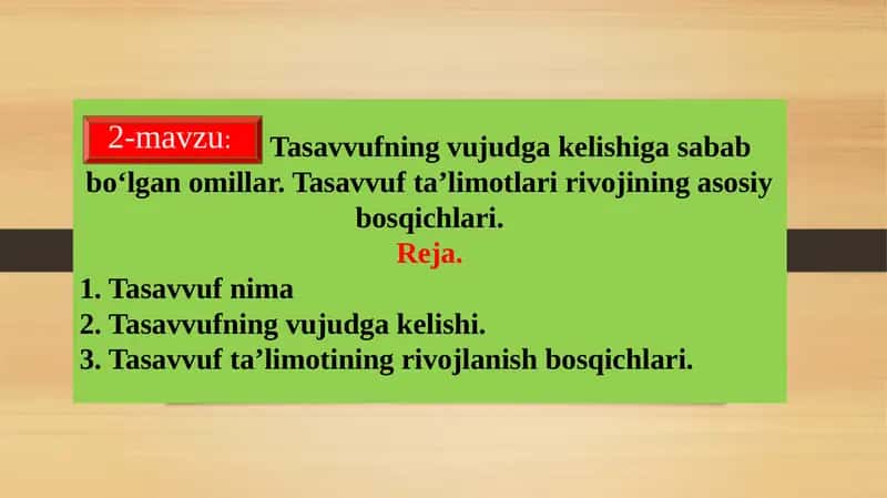 Islom tarixida tasavvuf 1