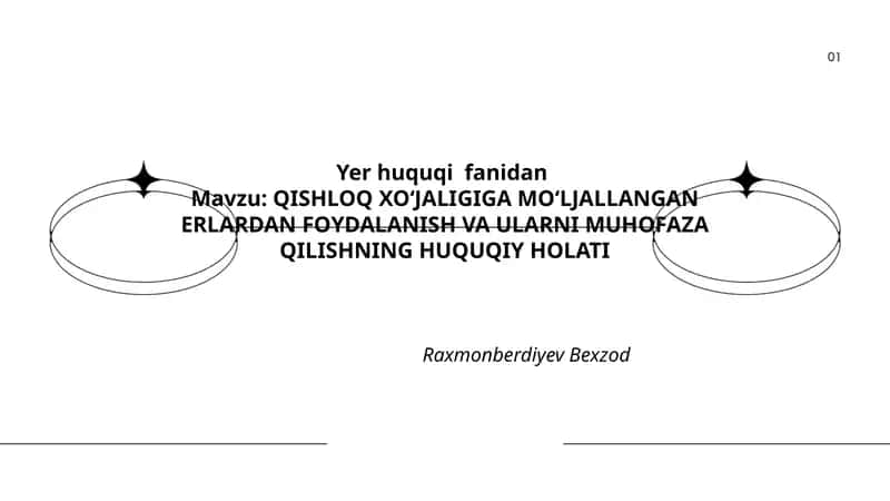Yer huquqi fanidan 1