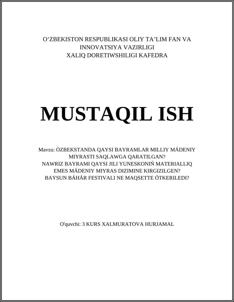 O'zbekistonda Navro'z bayrami 1