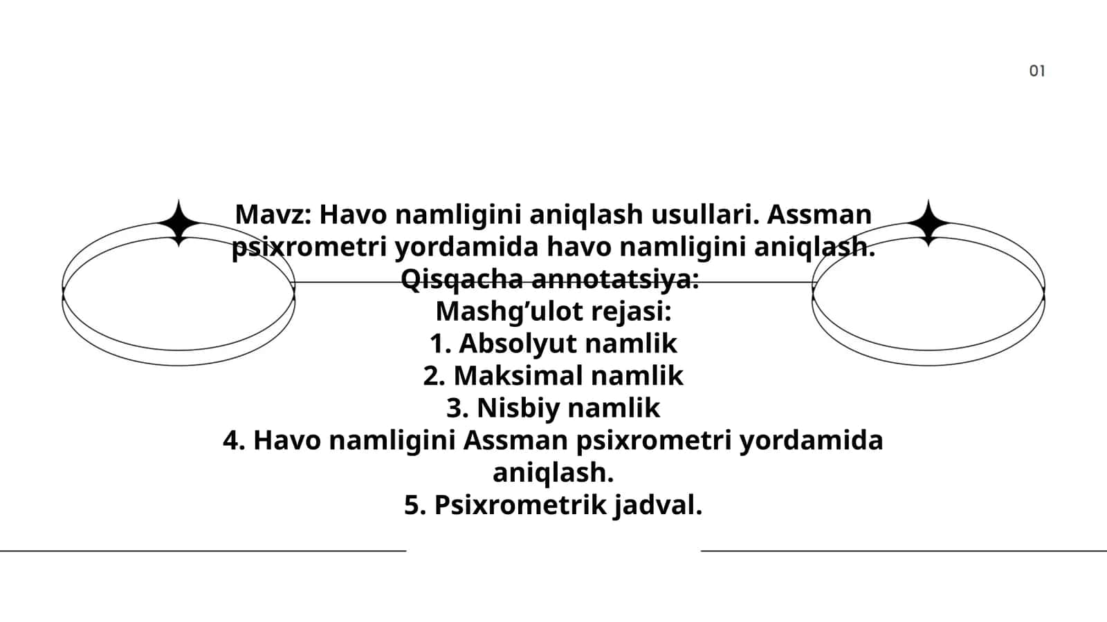 Havo namligini aniqlash usullari 1