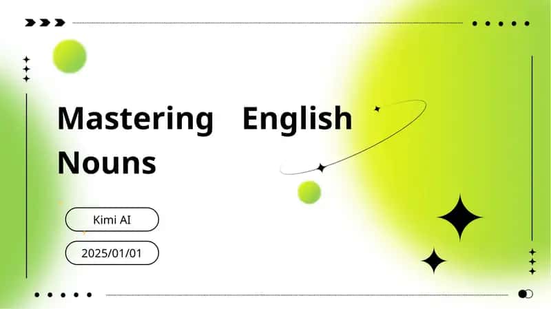 Mastering English Nouns 1