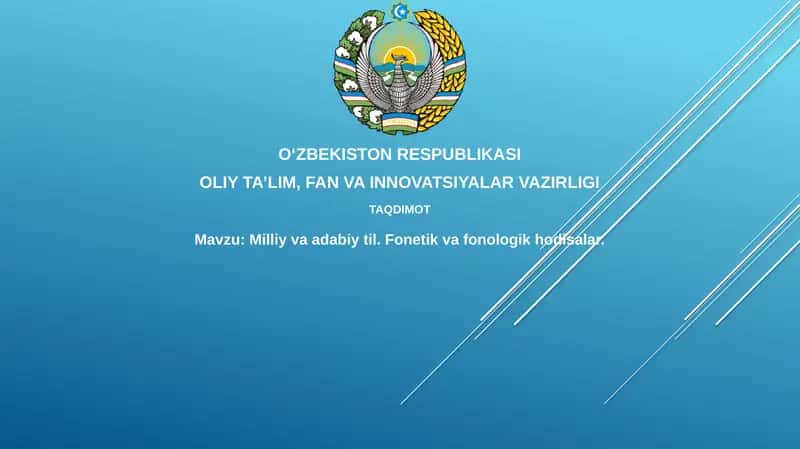 Milliy va adabiy til 1