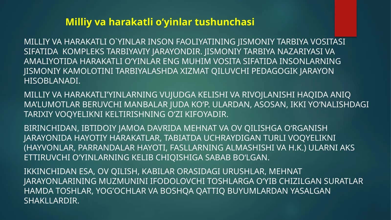Milliyvaharakatlio'yinlar tushunchasi 1