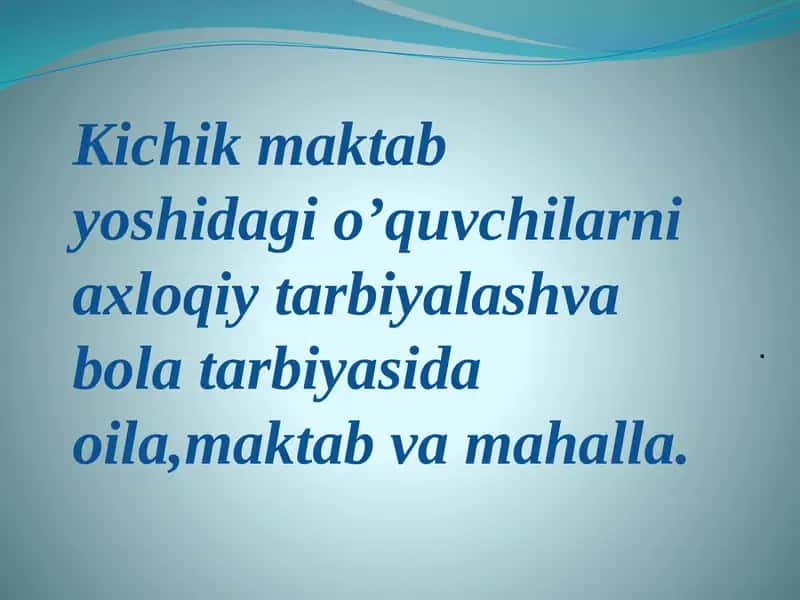 Xalq pedagogikasi 1